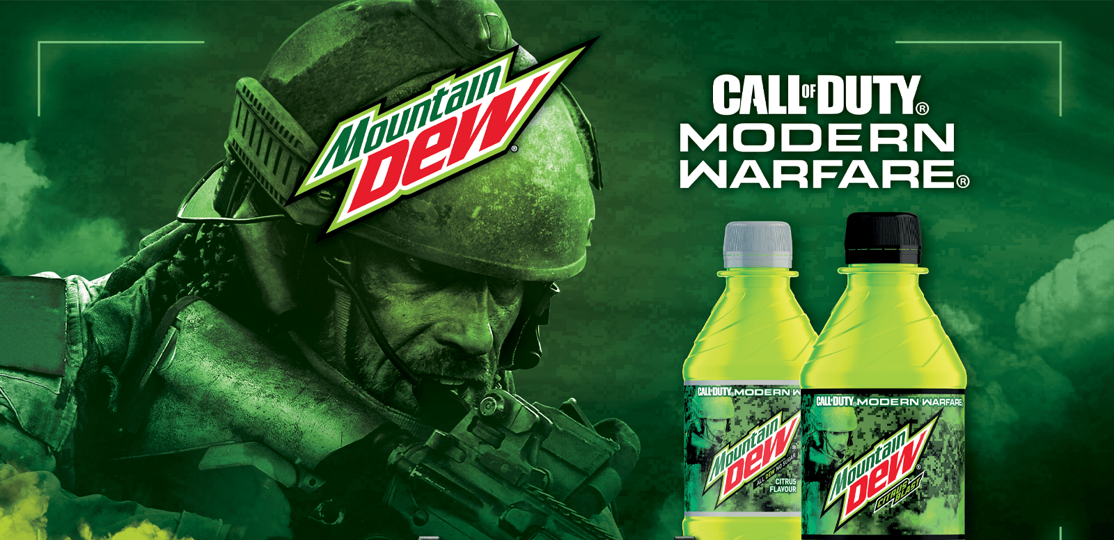 Photo of the Mountain Dew and Call of Duty campaign 